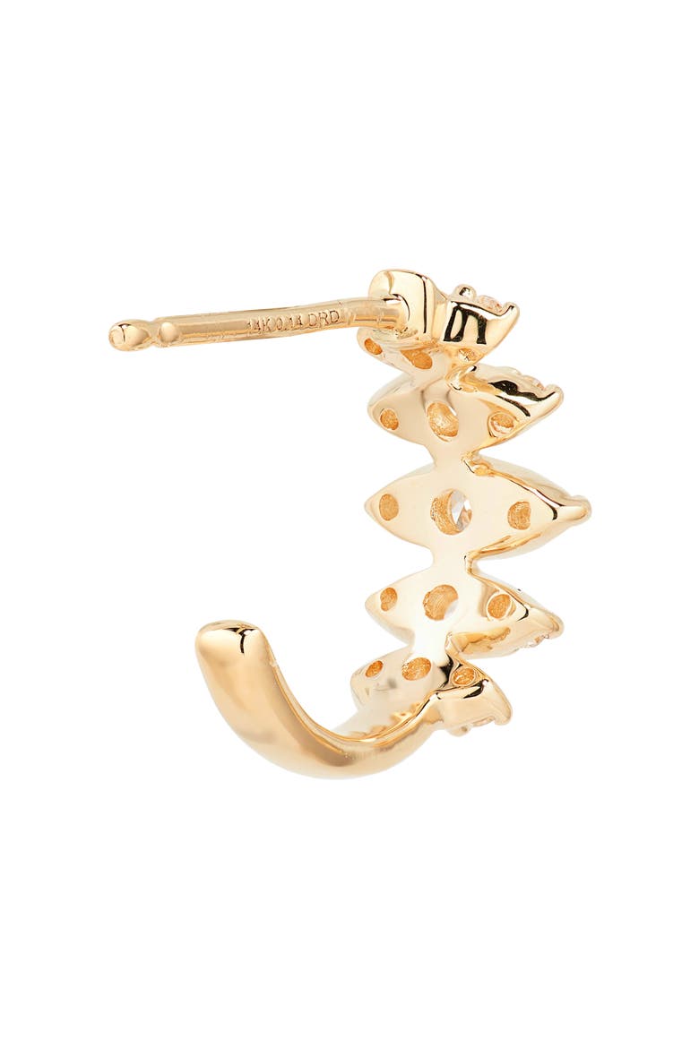 Sophia Ryan Diamond Hoop Earrings, Alternate, color, YELLOW GOLD/ DIAMOND
