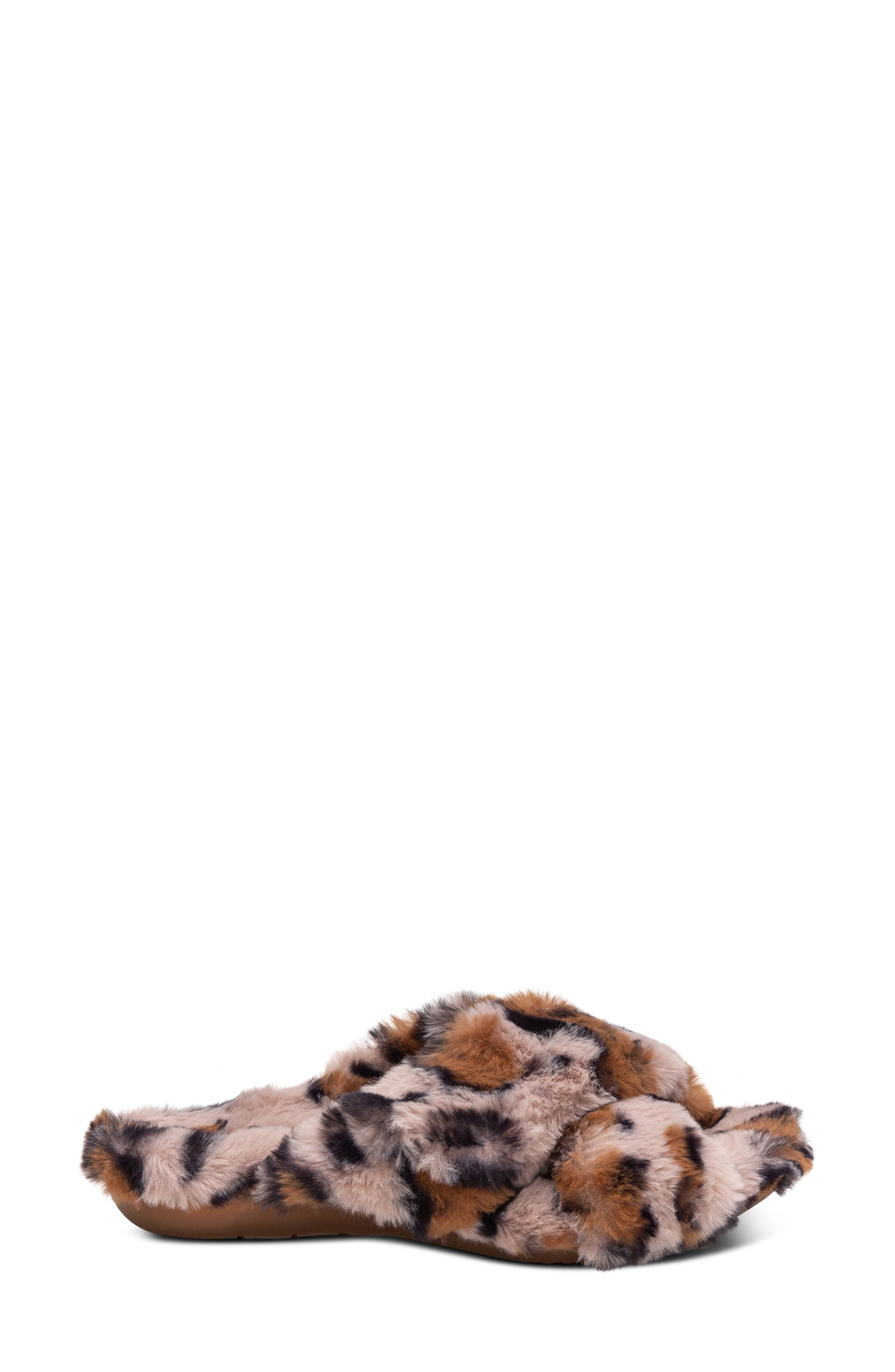 Aetrex Penelope Faux Fur Slipper, Alternate, color, 