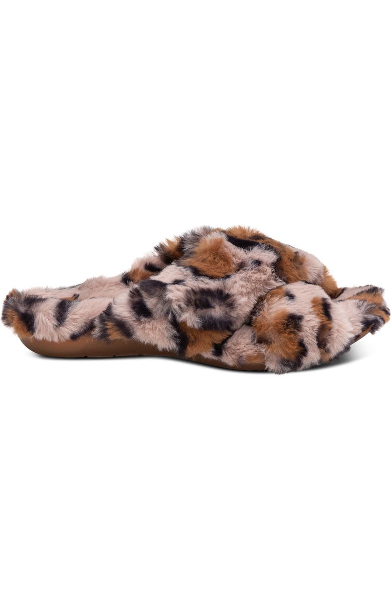 Aetrex Penelope Faux Fur Slipper, Alternate, color,