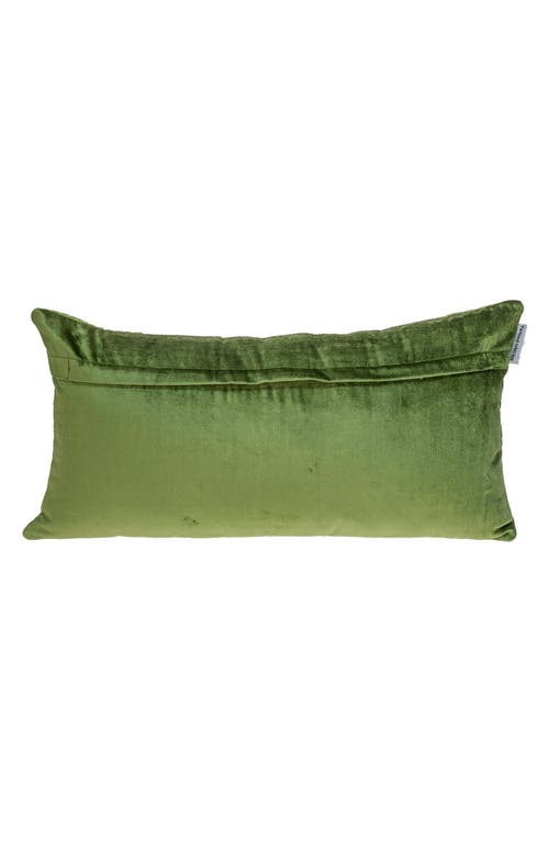 Parkland Collection Tufted Velvet Decorative Pillow In Olive