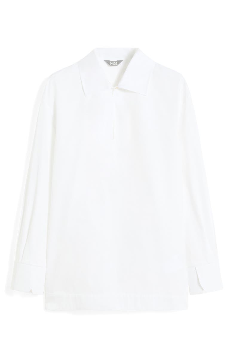 MM by Max Mara Labano Cotton Shirt, Alternate, color, Optical White