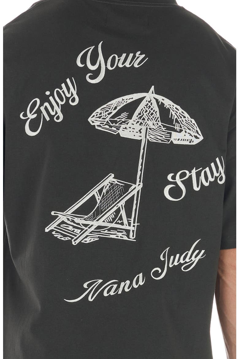 Sun Club T-Shirt, Alternate, color, charcoal