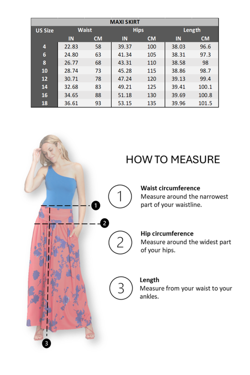 Hotsquash London Clothing Printed Roll Top Maxi Skirt In Matisse Blue Red