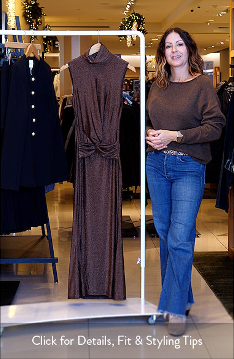 Riana Metallic Sleeveless Dress, sales video thumbnail