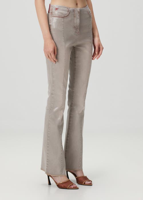 Pcfg Cotton Coated Flare Pant In Sand