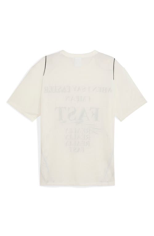 Puma Nine To Five Mesh Graphic T-shirt In Neutral