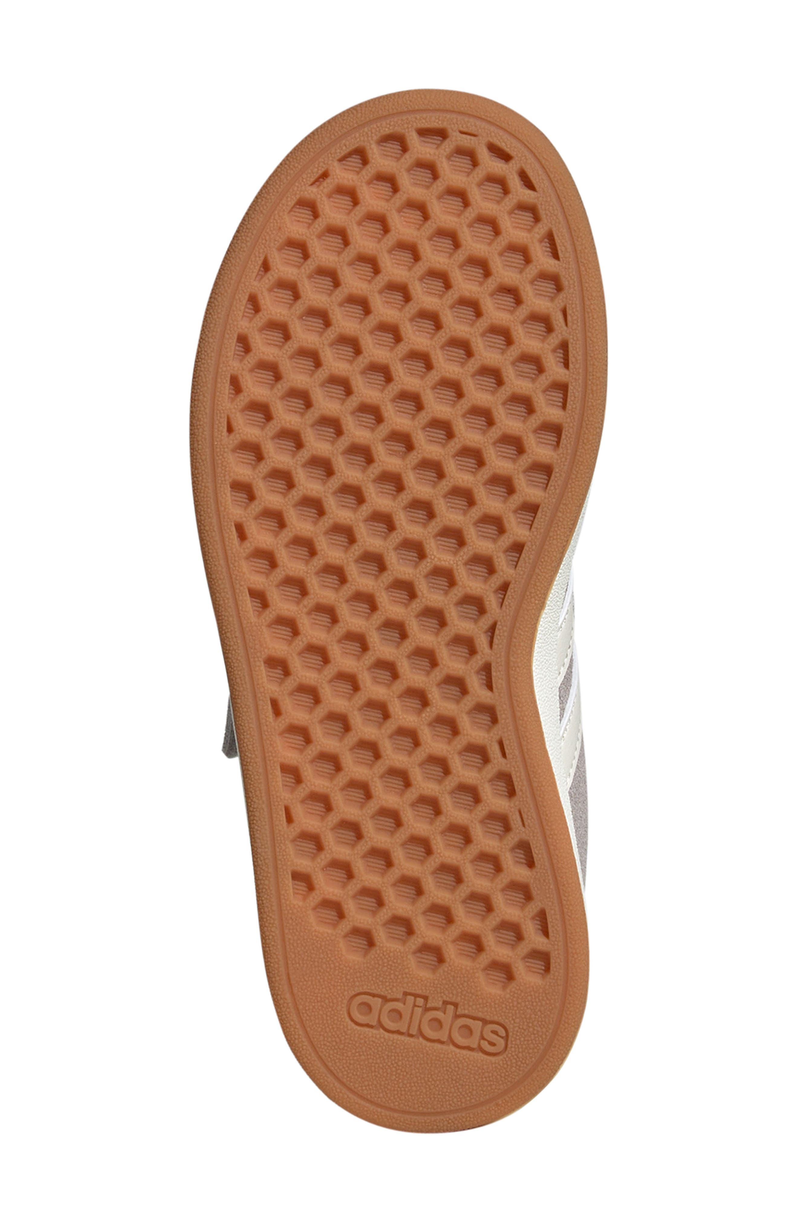 adidas Kids' Grand Court Sneaker, Alternate, color, Grey/ Off White/ Gum