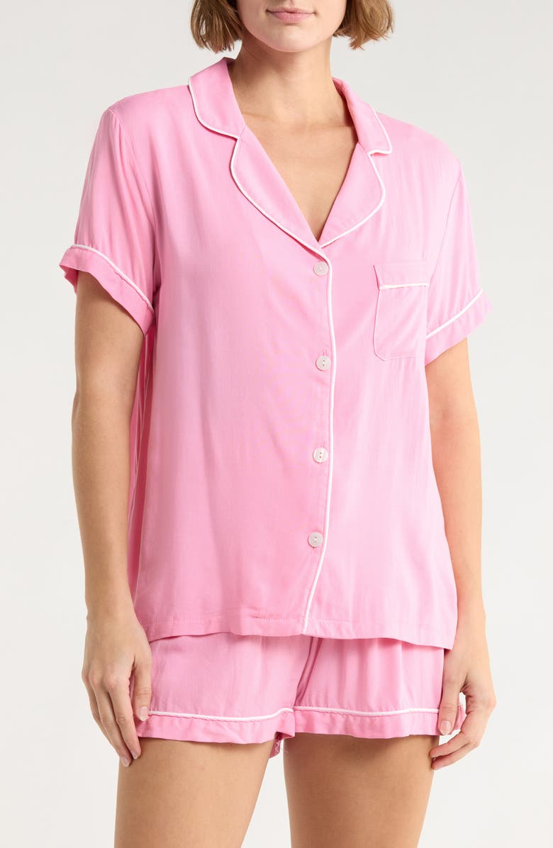 Tart Dixie Short Sleeve Pajamas Set, Main, color, Prism Pink