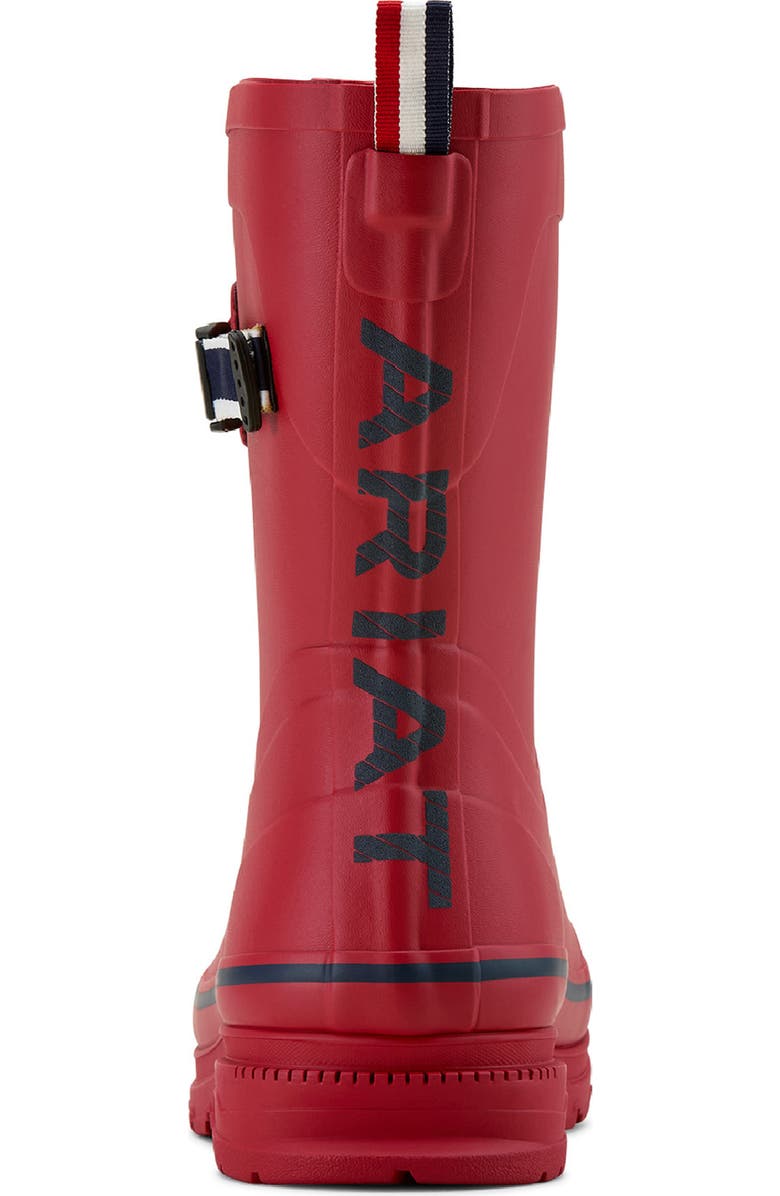 Ariat Kelmarsh Waterproof Mid Rubber Boot, Alternate, color, Red