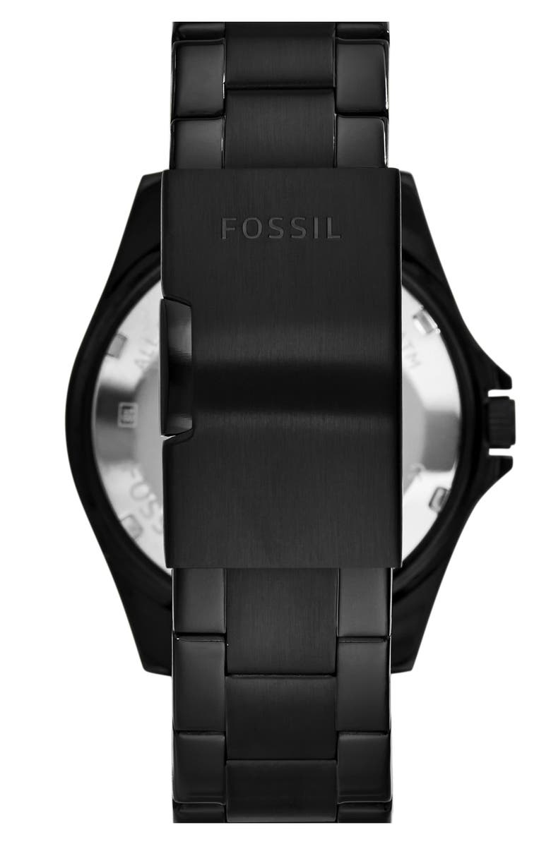 Fossil 'Riley' Round Crystal Bezel Bracelet Watch, 38mm, Alternate, color,
