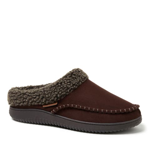 Marshall Microsuede Moccasin Toe Clog Slipper (Men)