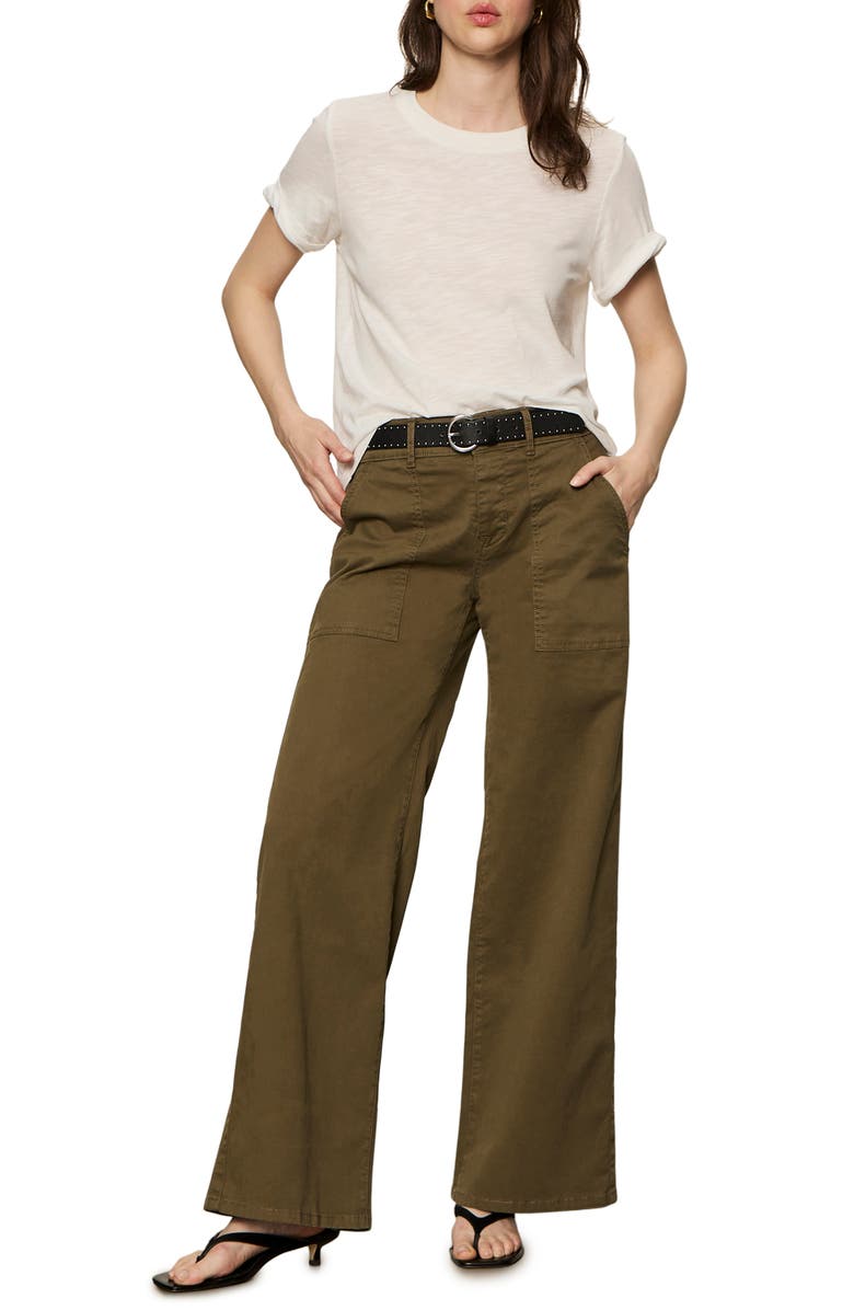 Sanctuary Cruiser Wide Leg Stretch Twill Pants, Alternate, color,