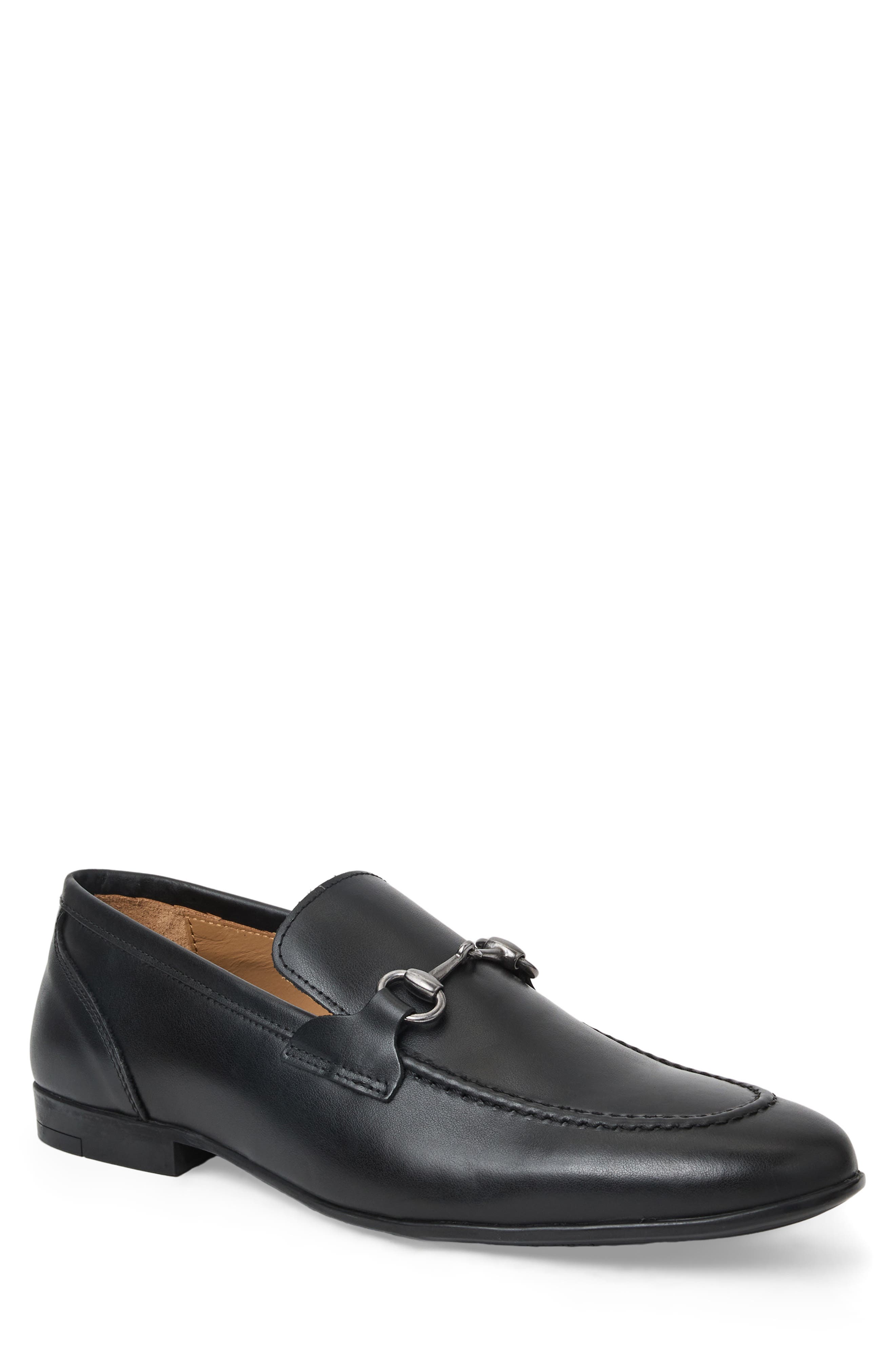 Bruno Magli Ferraro Bit Loafer, Main, color, Black/ Silver
