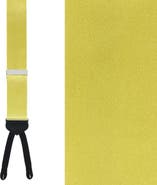 Trafalgar Sutton Solid Color Silk Formal Suspenders | Y-Back, Adjustable Braces