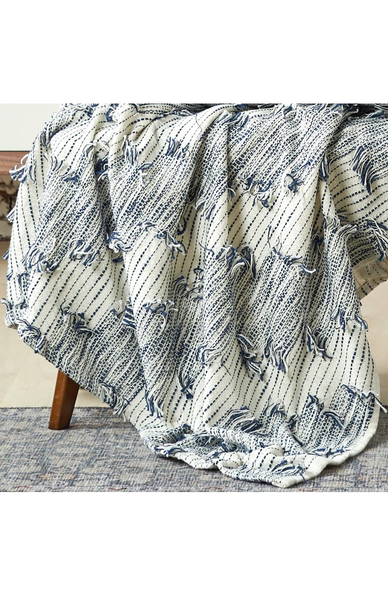 carol & frank Griffin Accent Throw Blanket, Alternate, color, Blue