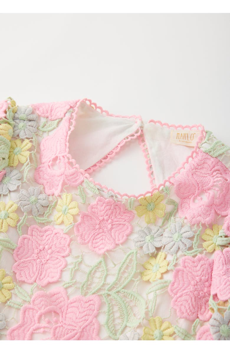 Marlo Kids Estella Embroidered Mini Dress, Alternate, color, Floral