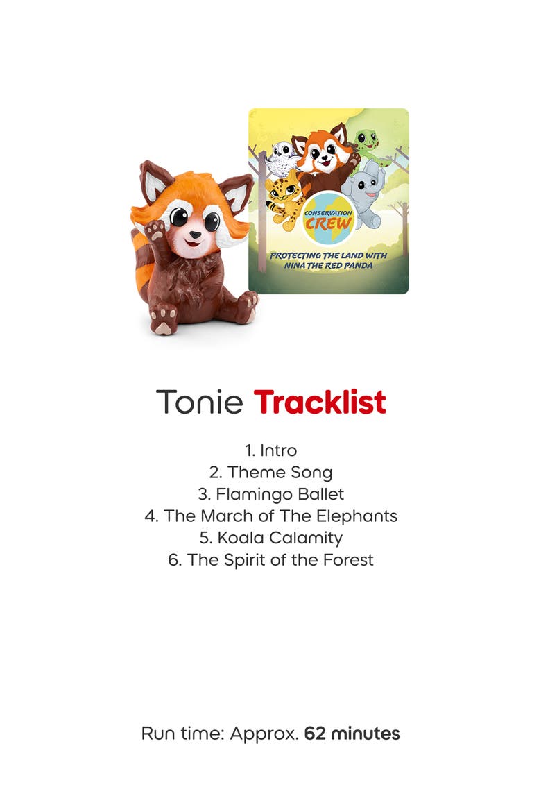 Conservation Crew Bobby the Sea Turtle & Nina the Red Panda Tonie Audio Character Bundle, Alternate, color, MULTICOLOR