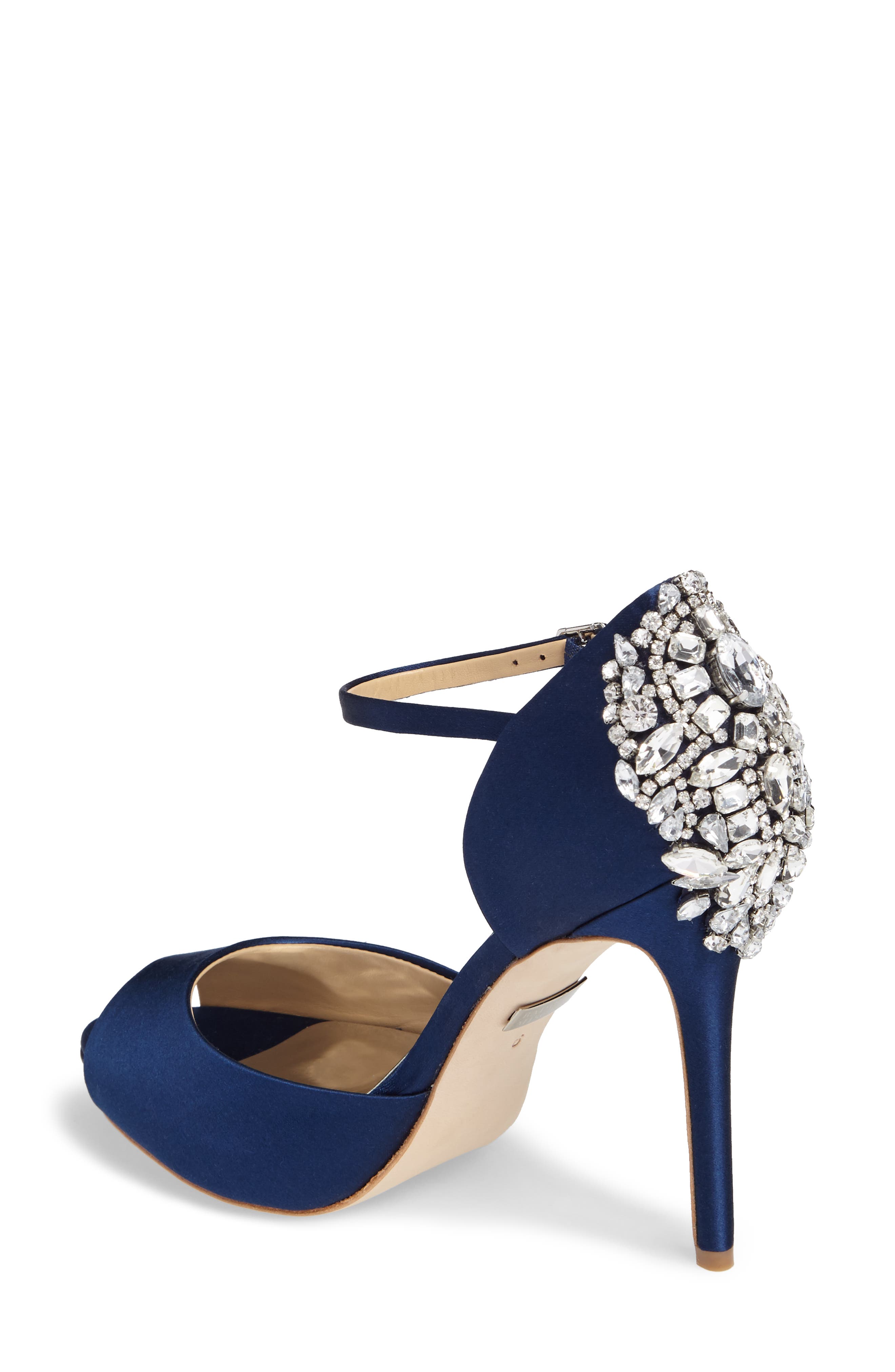 Badgley Mischka Collection Badgley Mischka 'Dawn' Crystal Back d'Orsay Pump, Alternate, color, 