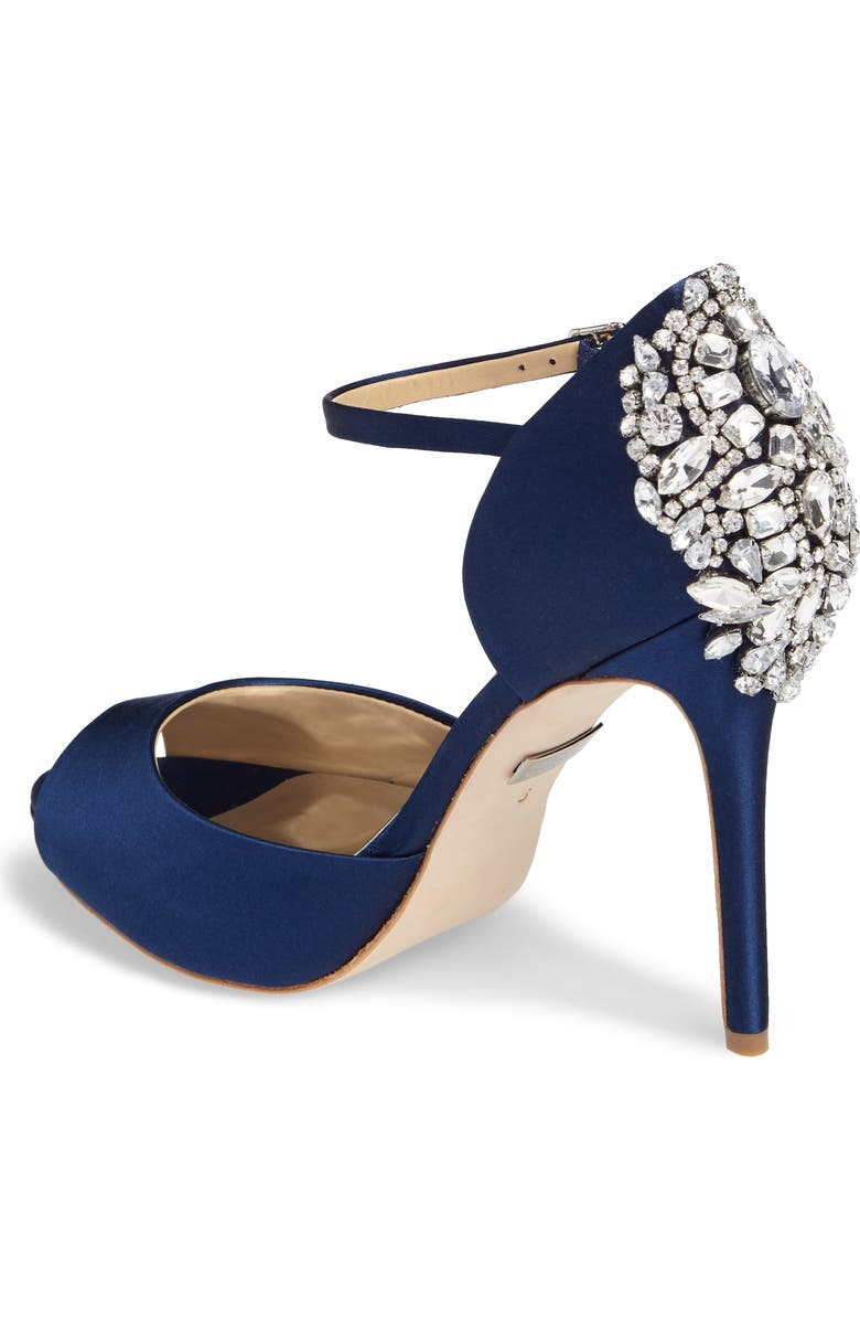 Badgley Mischka Collection Badgley Mischka 'Dawn' Crystal Back d'Orsay Pump, Alternate, color,