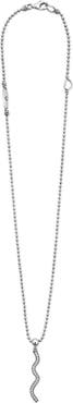 LAGOS Caviar Spark Diamond Wave Pendant Necklace