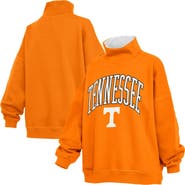 PRESSBOX Women's Pressbox Tennessee Orange Tennessee Volunteers Oversized Mock Neck Sweatshirt