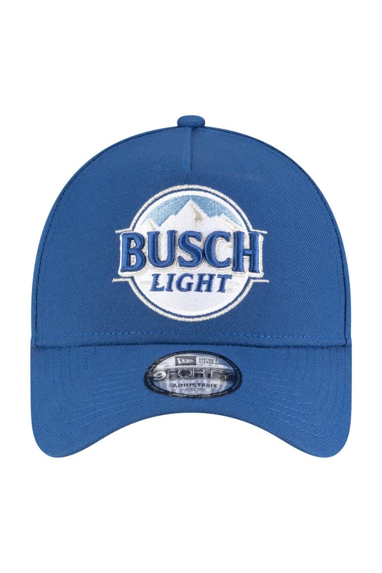 Men's New Era  Blue NASCAR Ross Chastain Busch Light 9FORTY A-Frame Adjustable Hat, Alternate, color, Blue