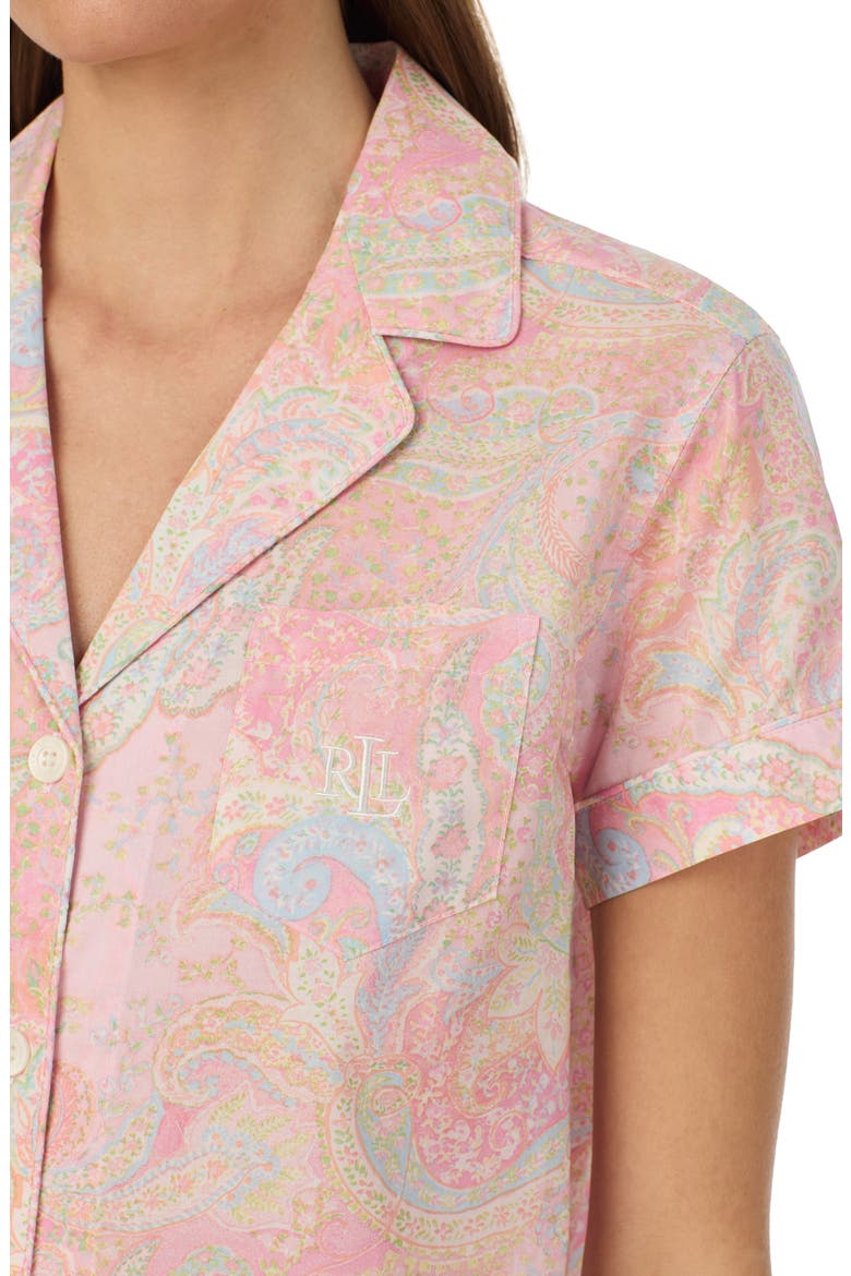 Print Short Pajamas, Alternate, color, MULTI PAISLEY