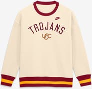 Nike Women's Nike Natural USC Trojans Oversized Legacy Arch Phoenix Sweatshirt