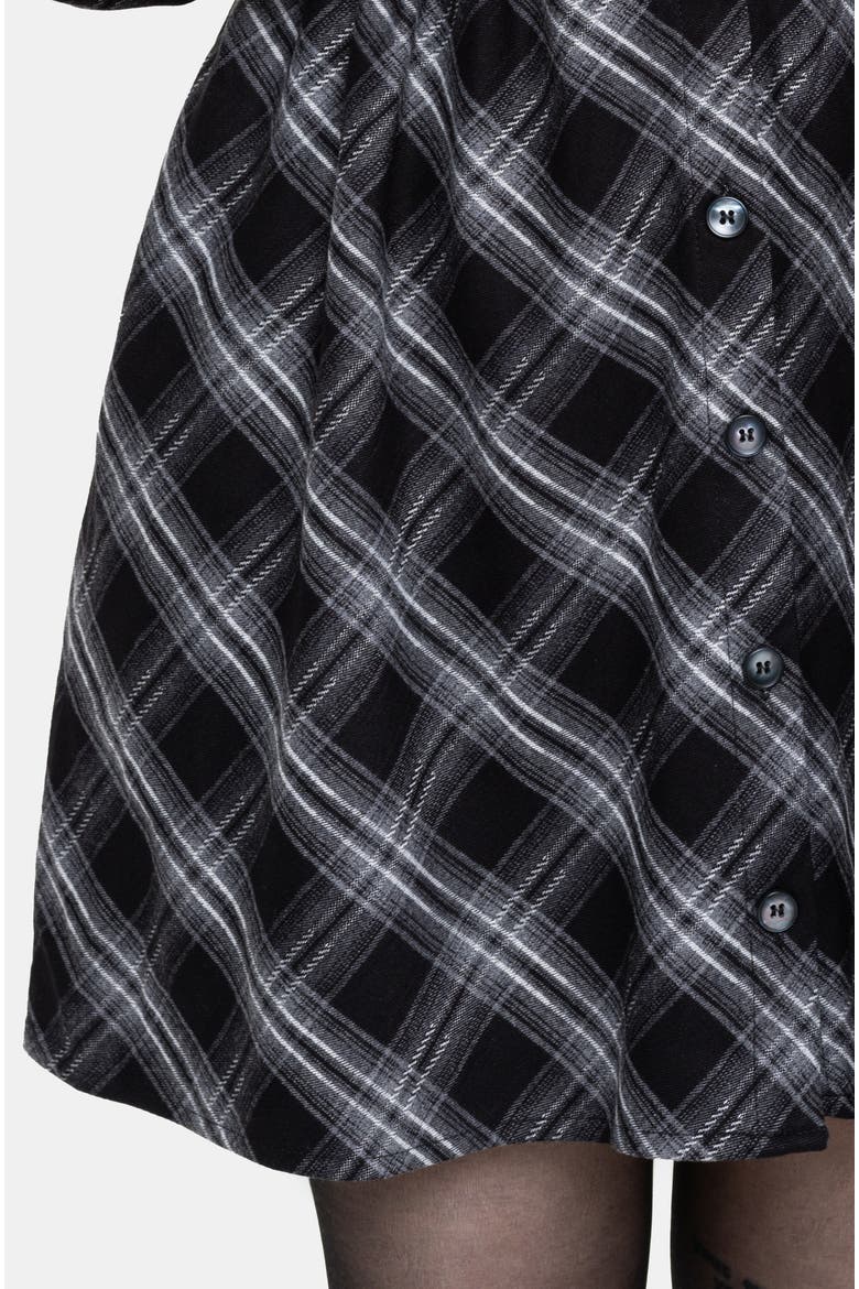 Lochan Mini Shirt Dress, Alternate, color, Black