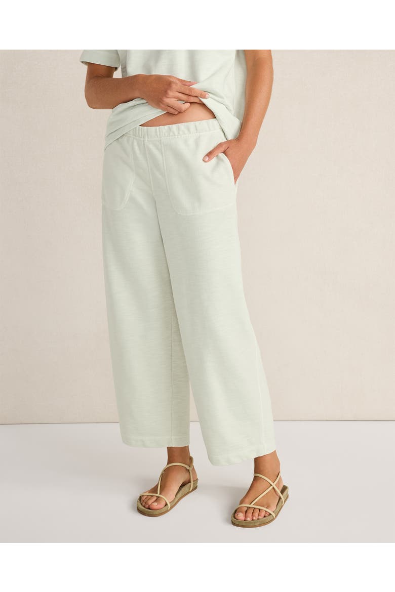 Garment-Dyed Organic Cotton Slub Terry Pants, Main, color, Garment Dye Trellis