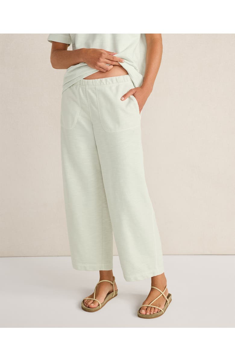 Haven Well Within Garment-Dyed Organic Cotton Slub Terry Pants, Main, color, Garment Dye Trellis