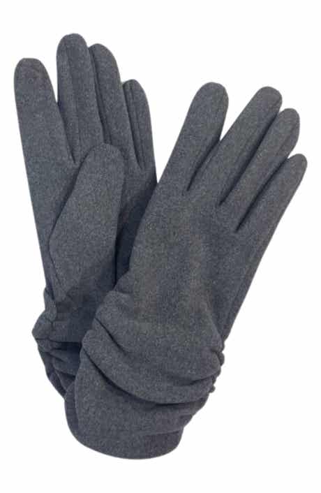 MARCUS ADLER Ruched Jersey Touchscreen Gloves