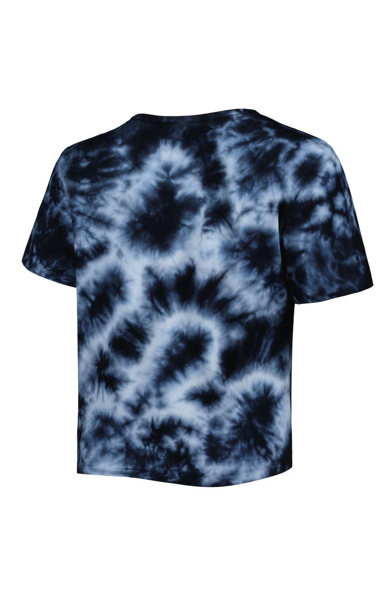 ZOOZATZ Women's ZooZatz Black Alabama Crimson Tide Cloud-Dye Cropped T-Shirt, Alternate, color, 