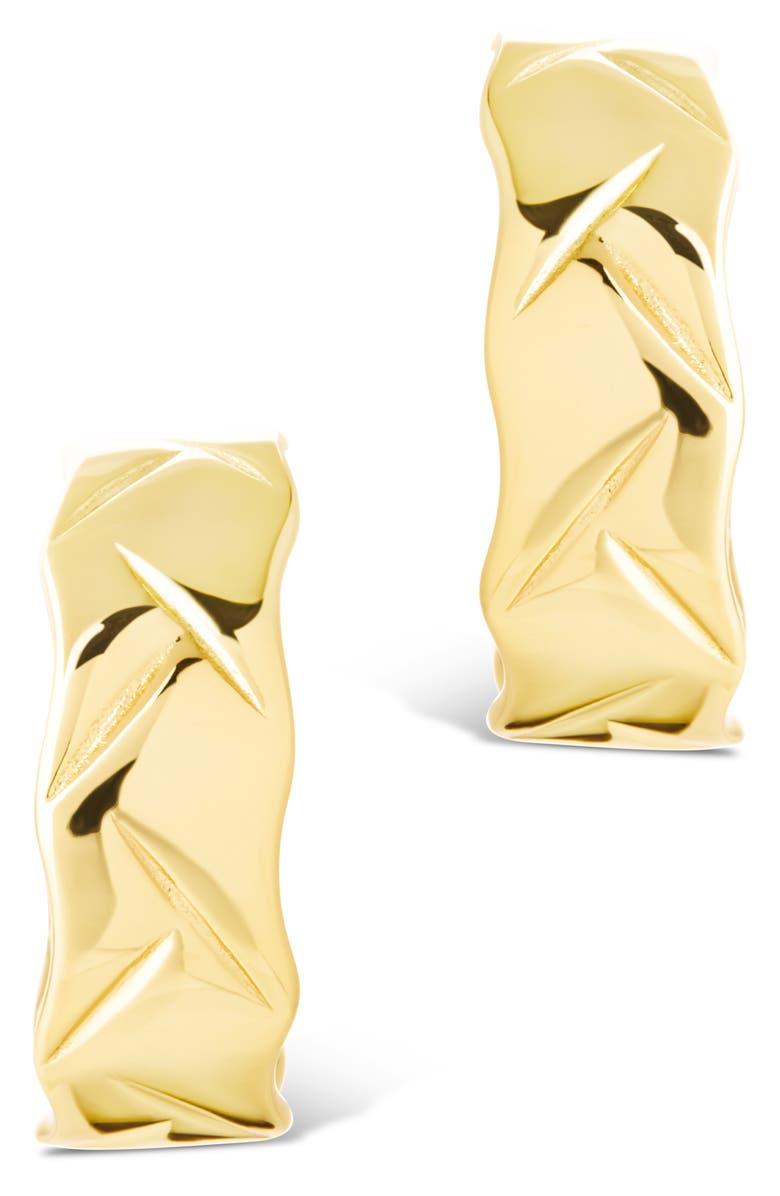 Sterling Forever Ashton Hoop Earrings, Alternate, color, Gold