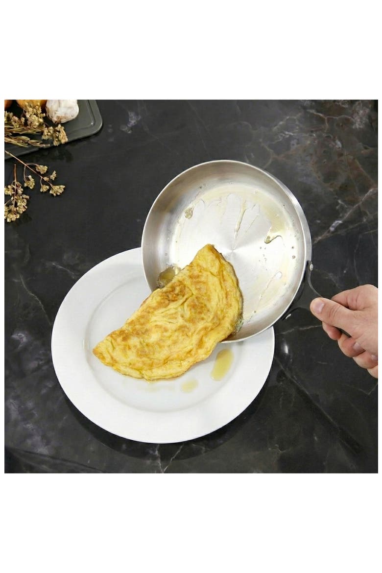 Belly Tri-Ply Stainless Steel Skillet, Alternate, color, SMOKEY BLACK