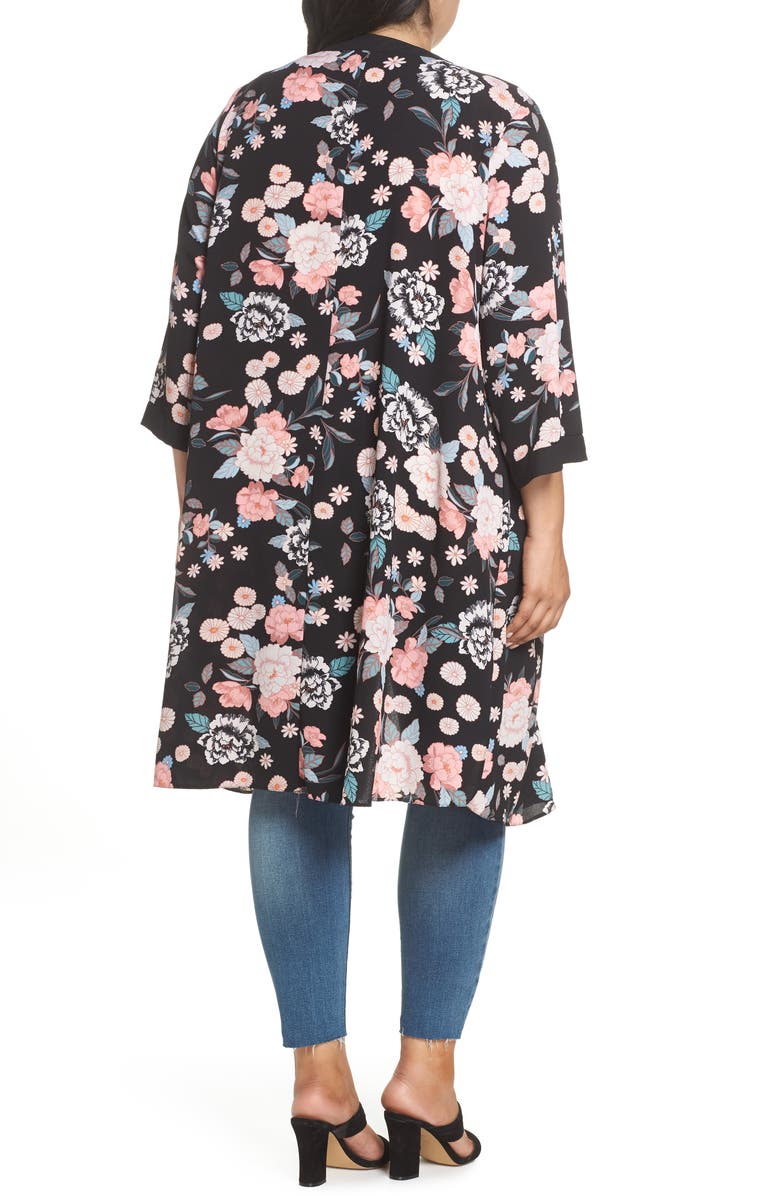 Evans Floral Kimono, Alternate, color, 
