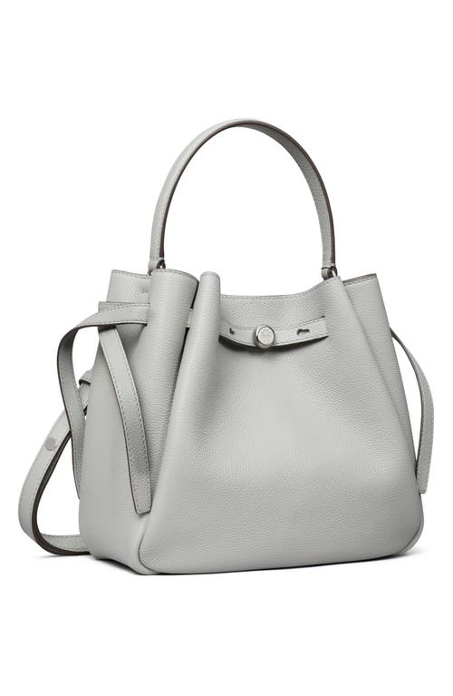 TORY BURCH TORY BURCH ROMY PEBBLE LEATHER BUCKET BAG 