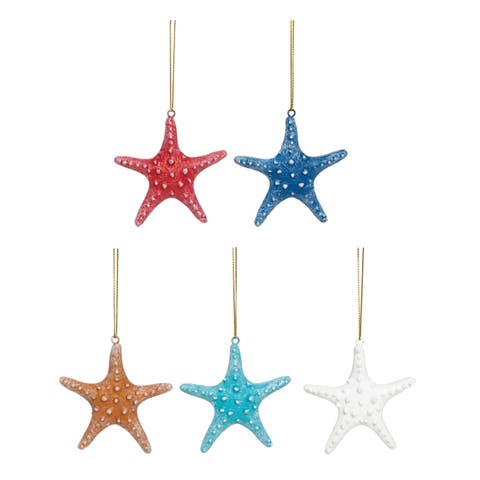 Colored Starfish Ornament A/5