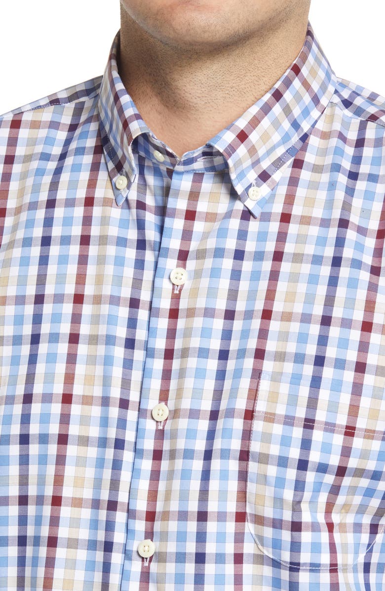 Peter Millar Crown Ease Langley Check Button-Down Shirt, Alternate, color,