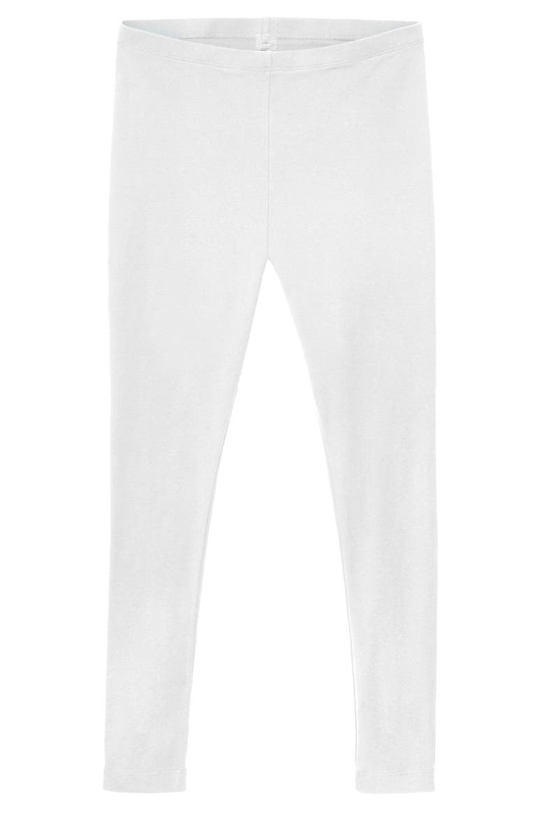 Women's 100% Organic Cotton Leggings, Alternate, color, White