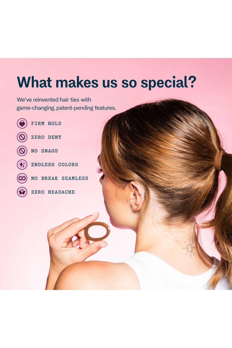 Extra Fine Hair Bands, Alternate, color, Light Brown