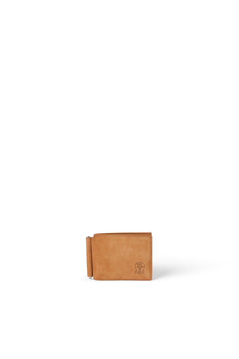 Nubuck wallet, Main, color, Cognac