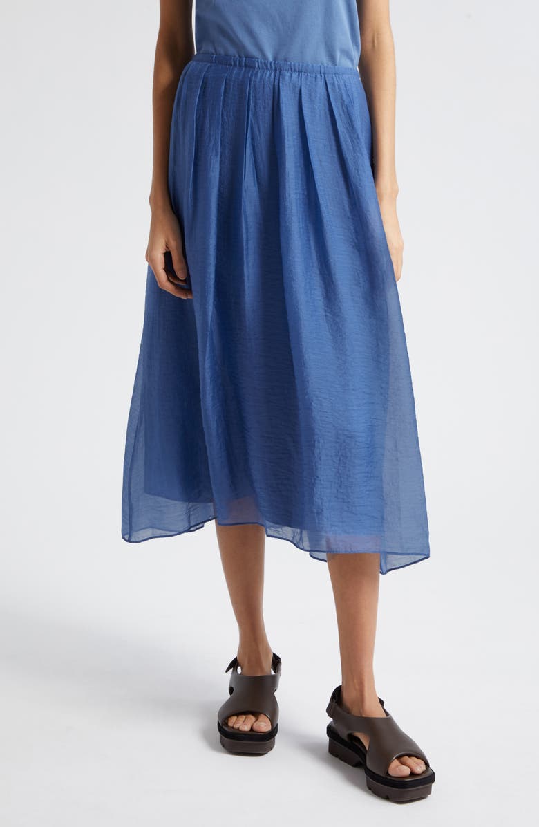 Vince Handkerchief Hem Skirt, Main, color, Azurite
