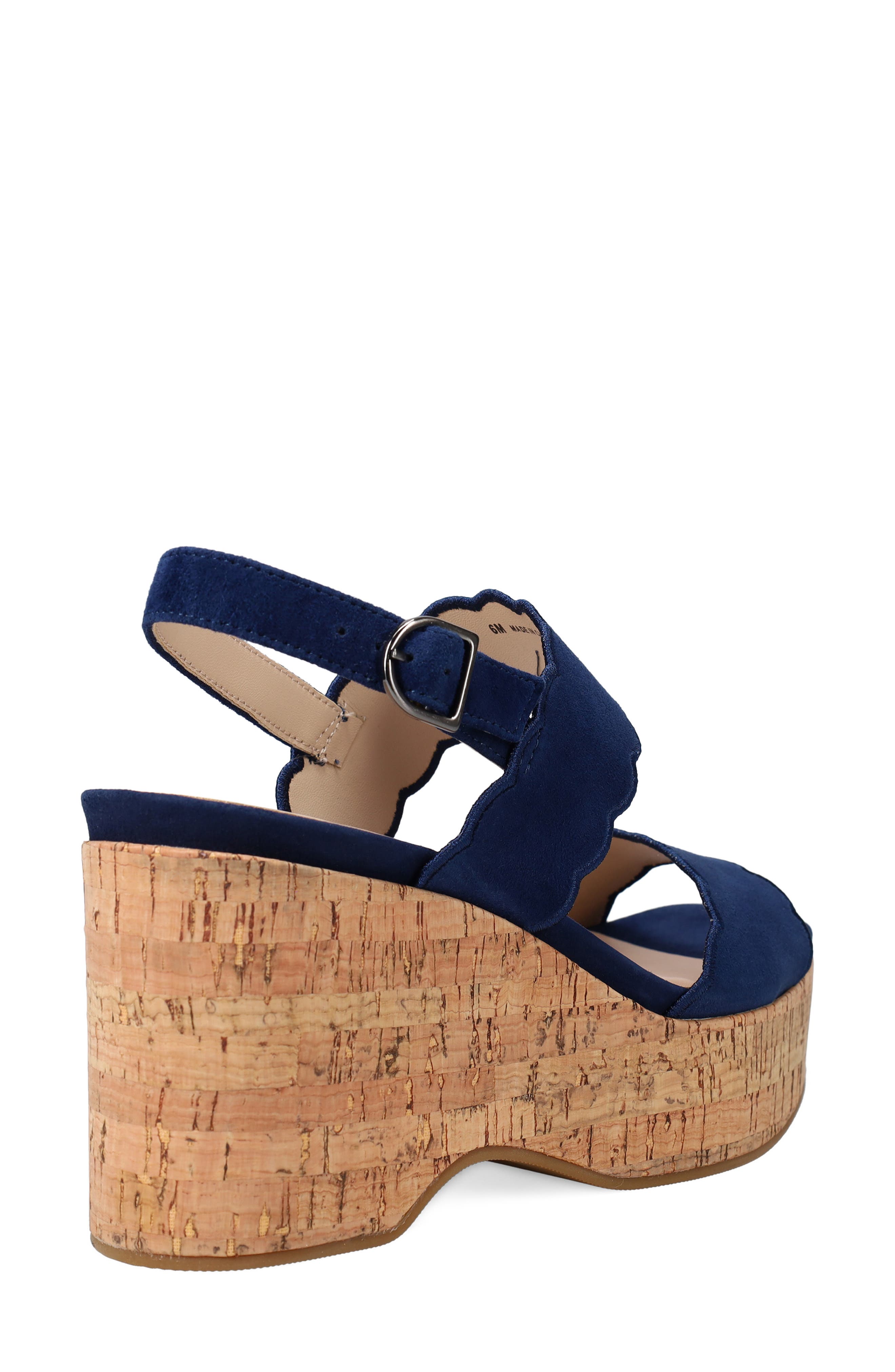 Cicel Slingback Platform Wedge Sandal, Alternate, color, MIDNIGHT