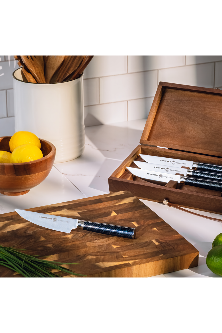 Madison 4-Piece Steak Set, Alternate, color, Blue