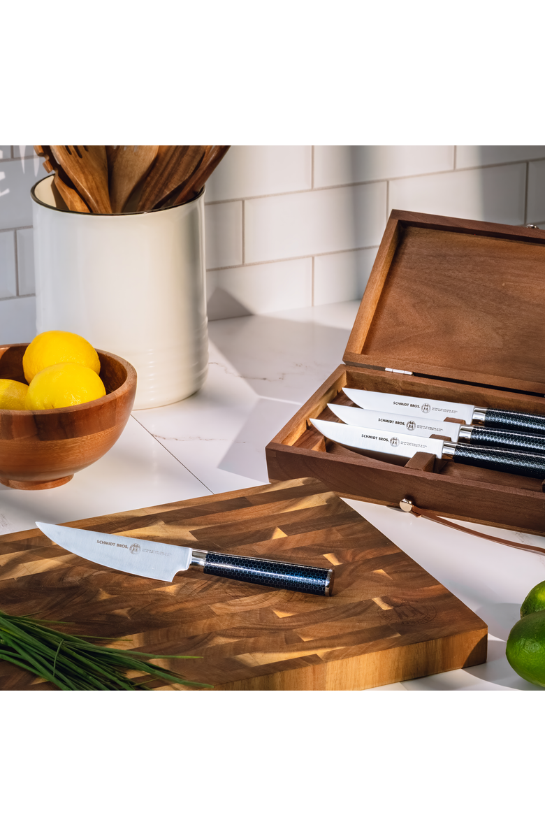 Schmidt Brothers Cutlery Madison 4-Piece Steak Set, Alternate, color, Blue