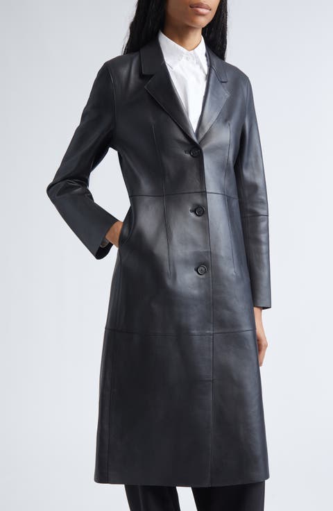 Slim Leather Coat
