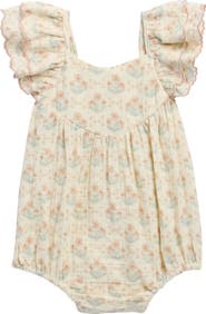 Rylee + Cru Roxy Blossom Cotton Bodysuit