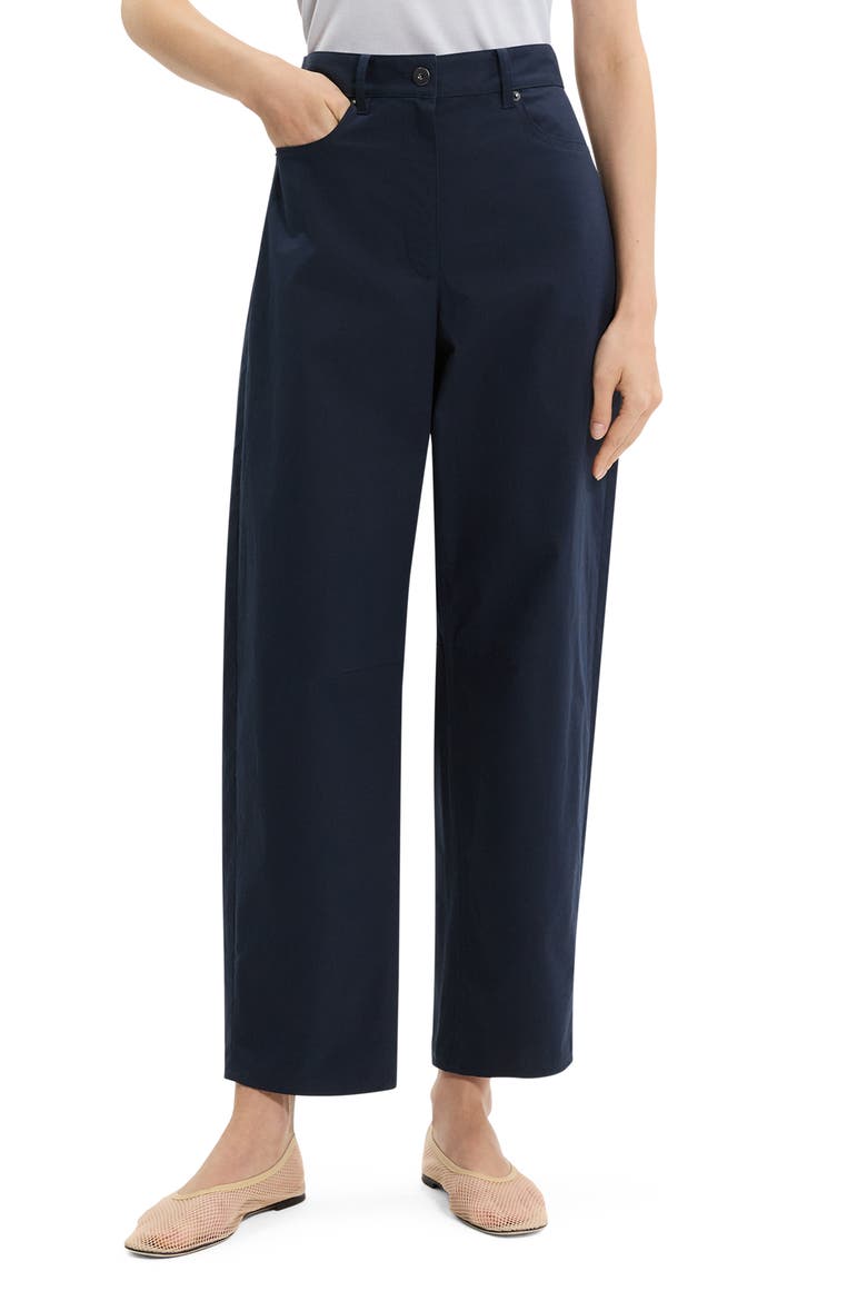 Curve Leg Cotton Chino Pants, Main, color, NOCTURNE NAVY