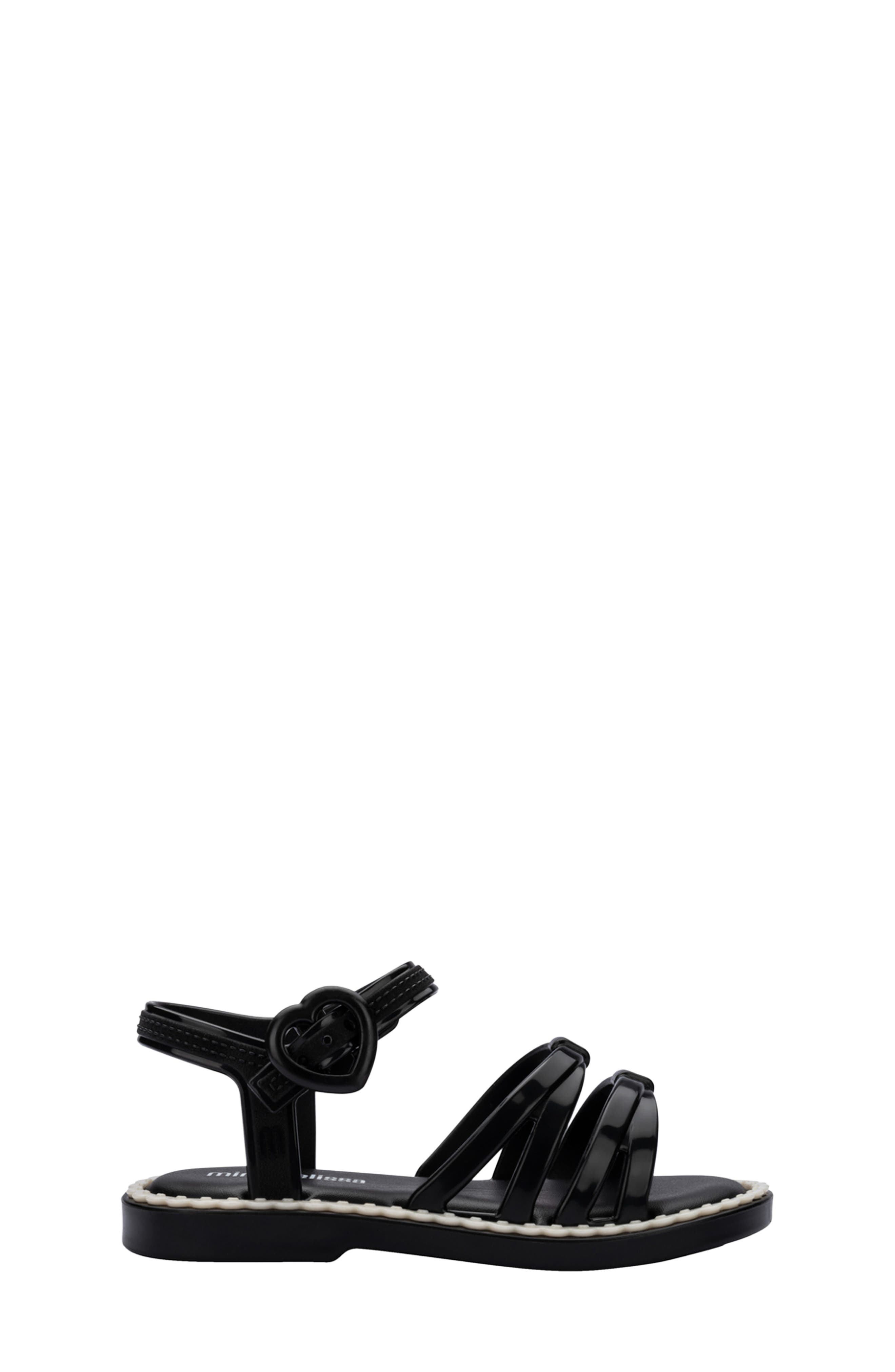 Kids' Aurora Sandal, Alternate, color, BLACK/ BEIGE